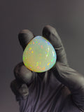 69 Carat Ethiopian Opal Cabochon – Large Multicolor Fire Statement Stone (39 × 36.4 × 9.7 mm)